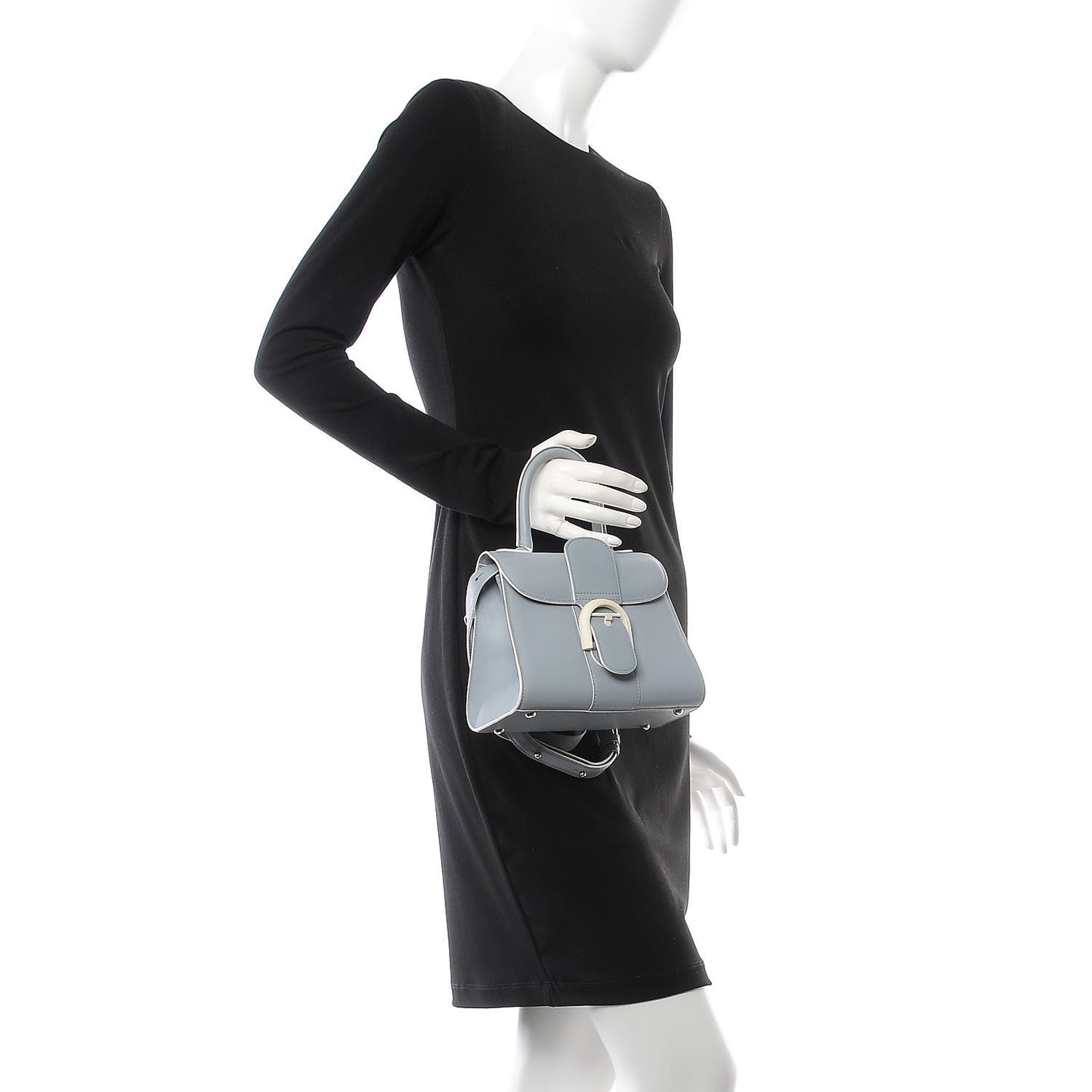 Calfskin Mini Brillant Satchel Light Blue