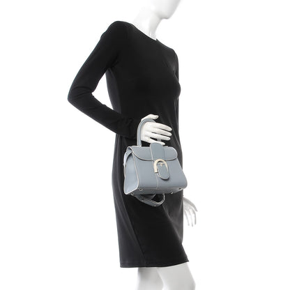 Delvaux Calfskin Mini Brillant Satchel Light Blue 2 of 11