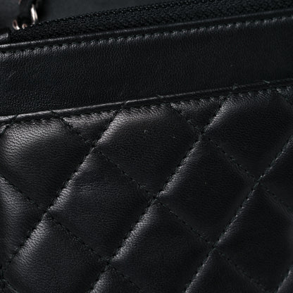 Chanel Lambskin Quilted Boy Wallet On Chain WOC Black 13 of 16