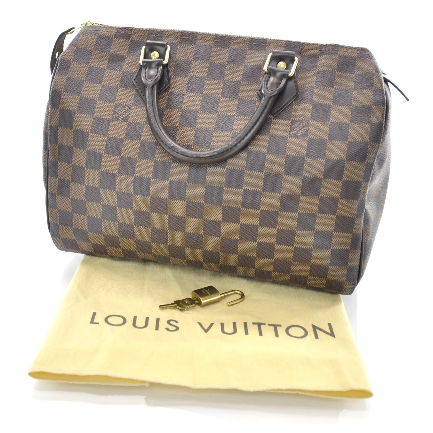 Louis Vuitton Damier Ebene Speedy 30 3 of 9