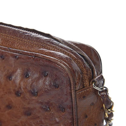 Chanel Ostrich Tassel Camera Case Brown 20 of 24