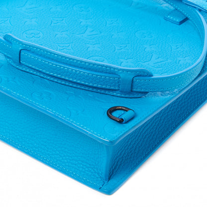 Louis Vuitton Taurillon Monogram Sac Plat Messenger Turquoise 4 of 7