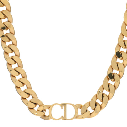 Christian Dior Metal Danseuse Etoile Chain Choker Necklace Gold 1 of 4