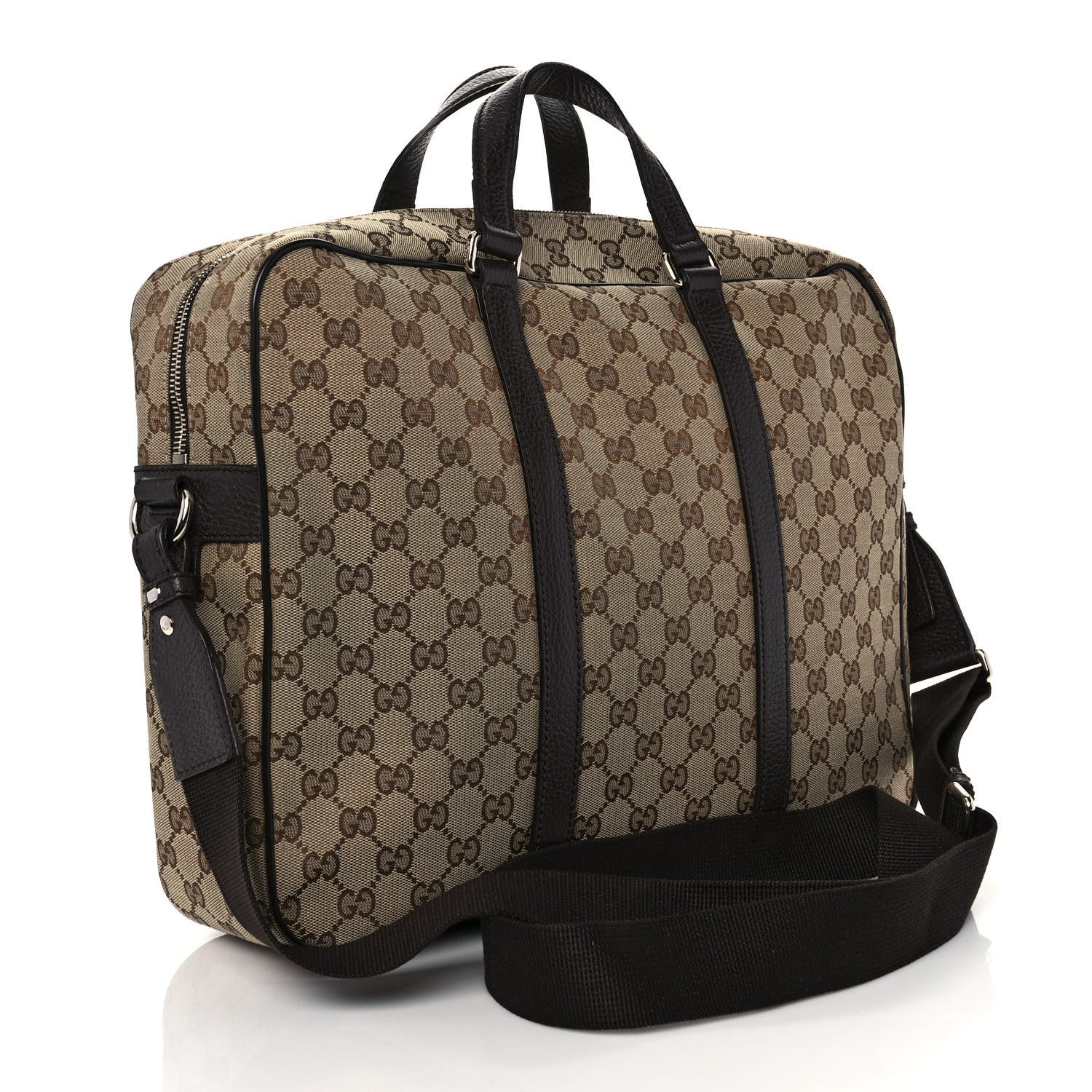 Gucci Monogram Briefcase Dark Brown 3 of 10