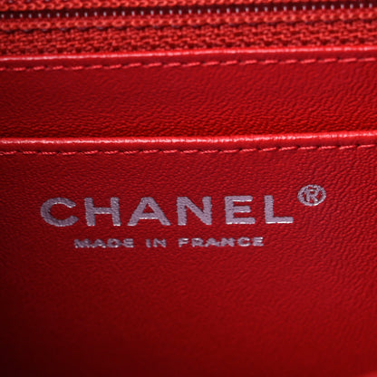 Chanel Lambskin Quilted Mini Square Flap Red 6 of 9