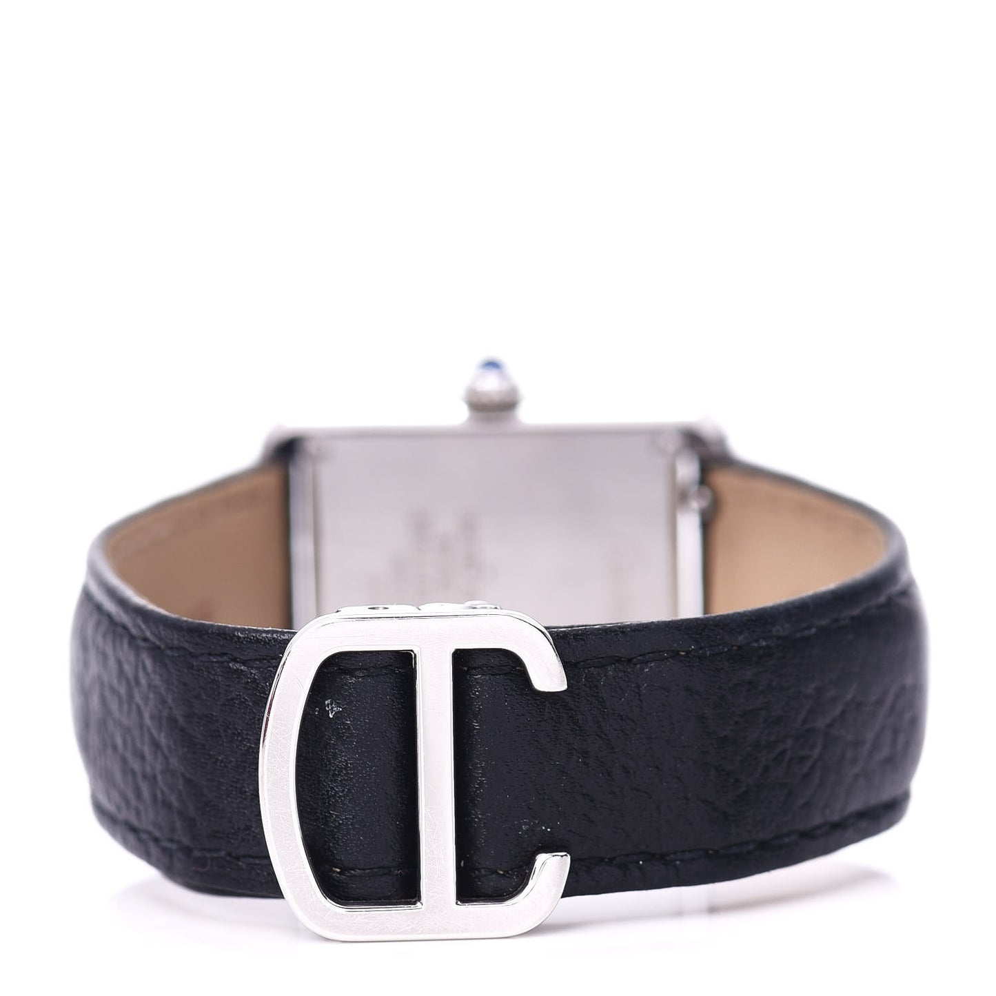 Stainless Steel Calfskin 24mm Tank Solo Quartz Watch