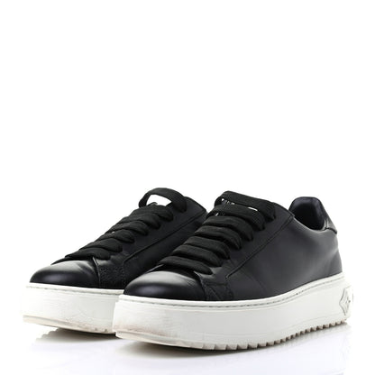 Louis Vuitton Calfskin Time Out Sneakers 35.5 Black 3 of 10