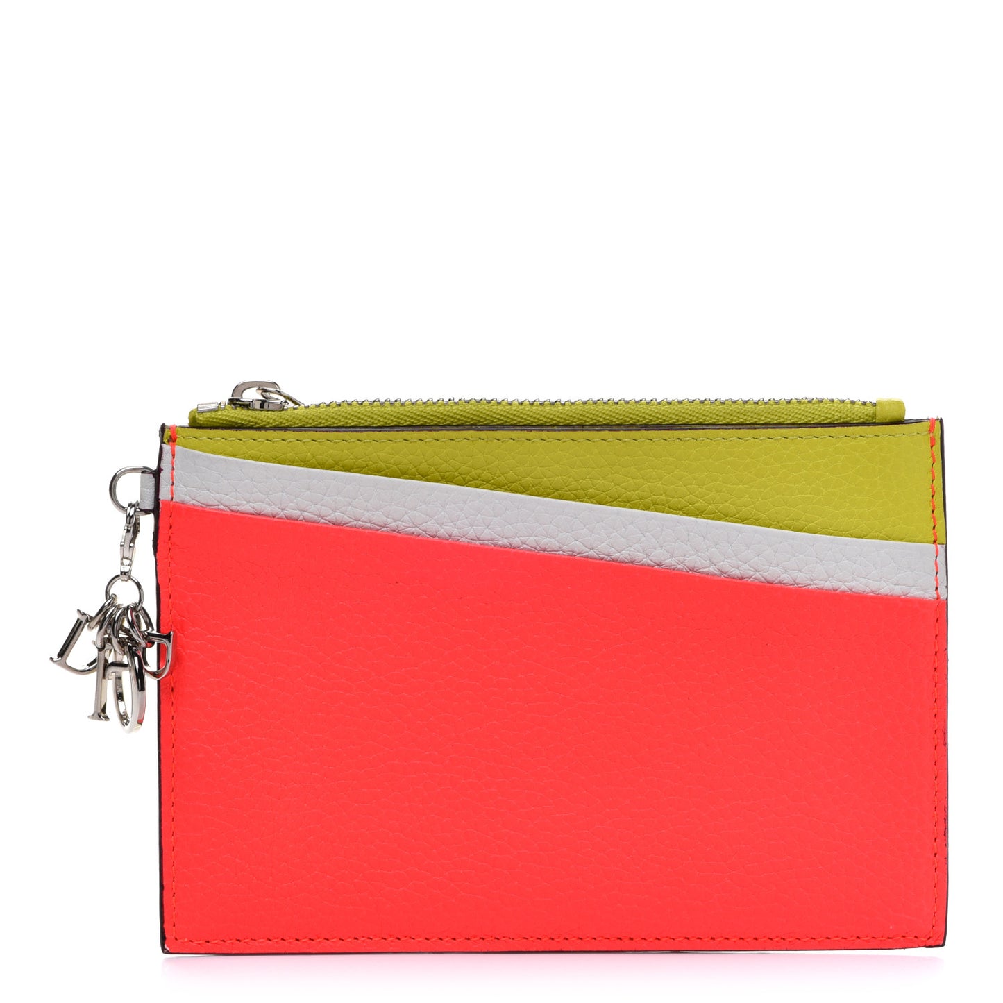 Bullcalf Tri-Color Diorissimo Card Holder Vert Acide