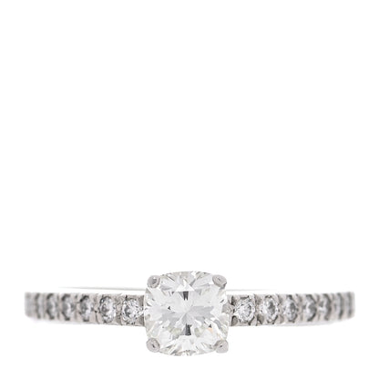Tiffany Platinum Diamond .49ct Square Cushion Cut Engagement Ring 52 6 1 of 5