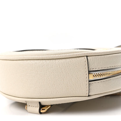 Gucci Textured Calfskin Web Mini Ophidia Round Backpack Mystic White 10 of 10
