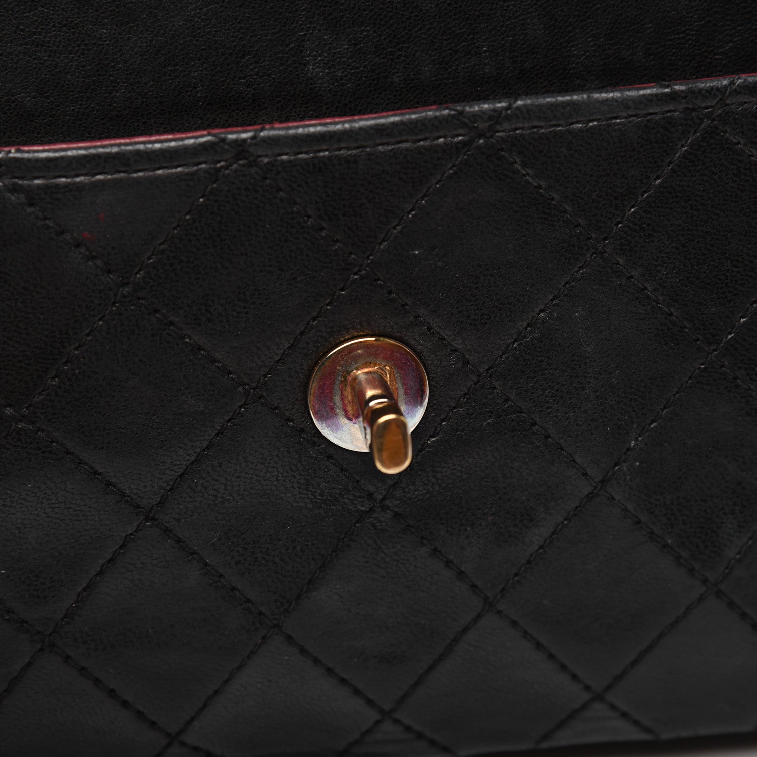 Chanel Lambskin Quilted Small Single Flap Black 31 of 40