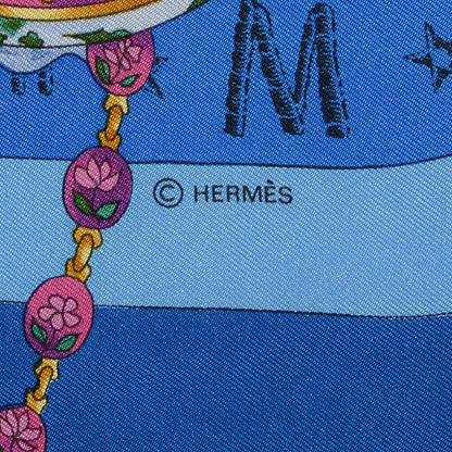 Hermes Silk La Ronde des Heures Scarf 90 4 of 5