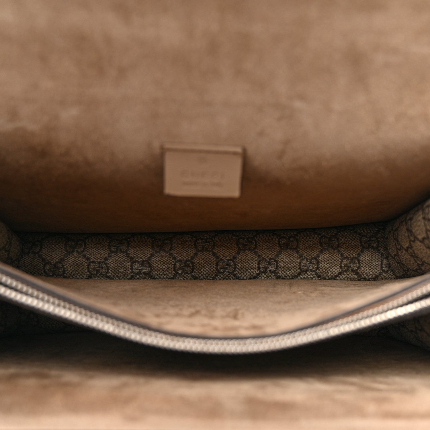 Gucci GG Supreme Monogram Medium Dionysus Shoulder Bag Taupe 5 of 12