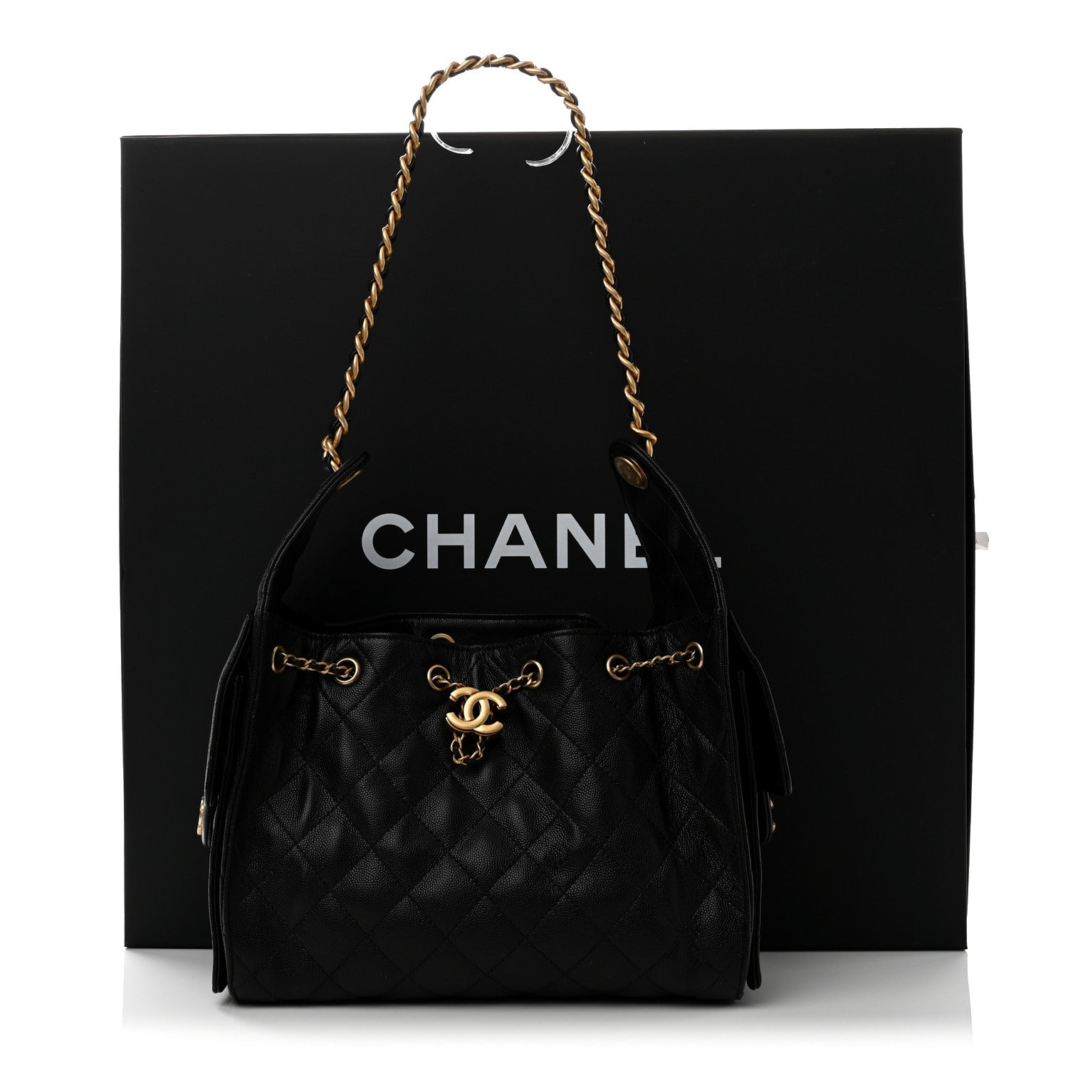 Chanel Caviar Quilted Small Chanel 25 Handbag Black 11 of 11