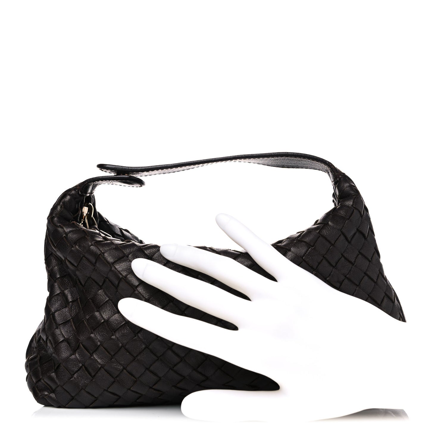 Nappa Intrecciato Large Cosmetic Case Ebano