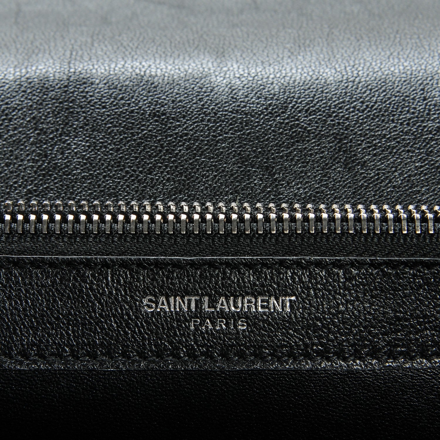 Saint Laurent Sheepskin Matelasse Chevron Monogram Large College Satchel Black 6 of 15