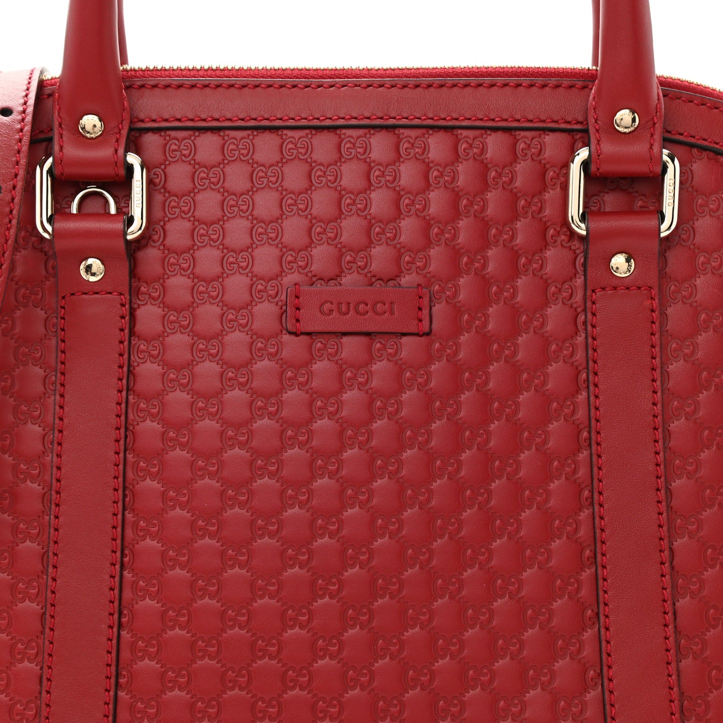 Microguccissima Medium Dome Bag Red