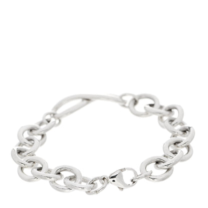 Tiffany Sterling Silver Wide Infinity Chain Bracelet 2 of 5