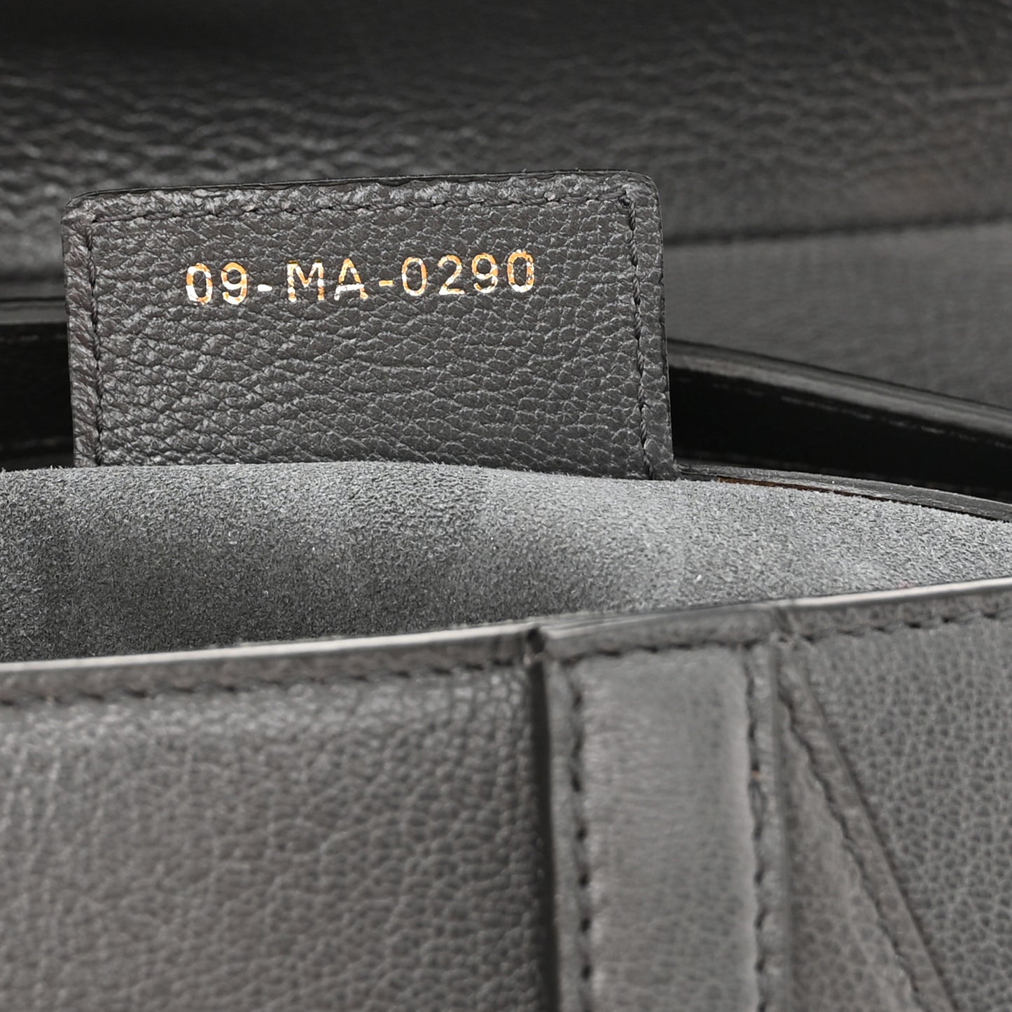Shiny Goatskin Saddle Bag Grey
