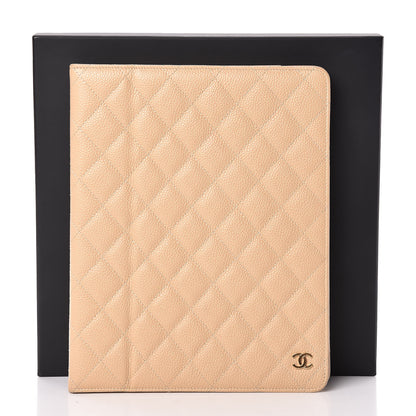 Chanel Caviar Quilted iPad Case Light Beige 13 of 13