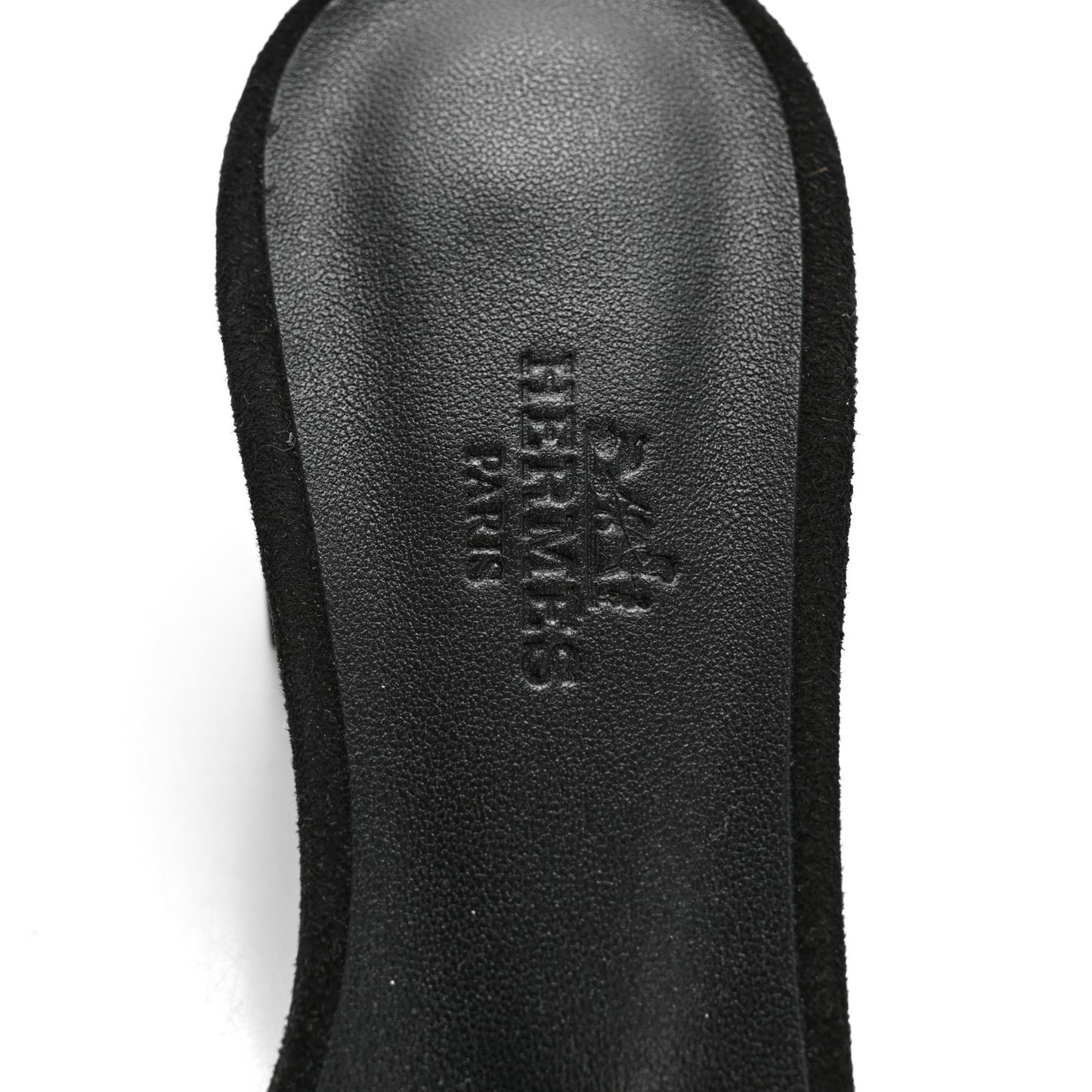Chevre Velours Dabka Embroidered Oasis Sandals 37 Black