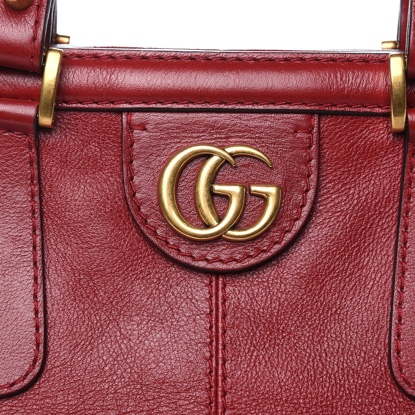 Calfskin Large Re(Belle) Top Handle Bag Red
