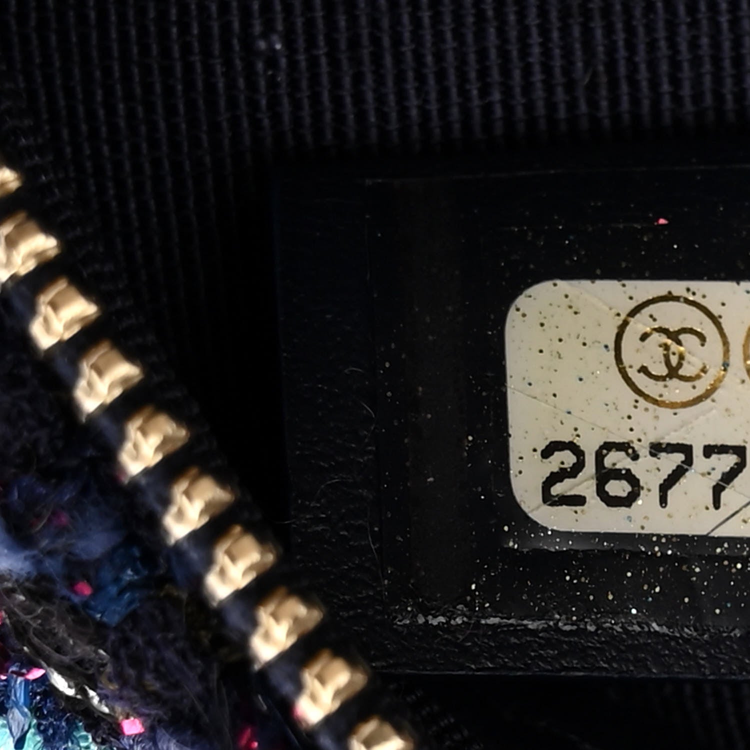 Chanel Tweed Round Clutch With Chain Multicolor 7 of 11