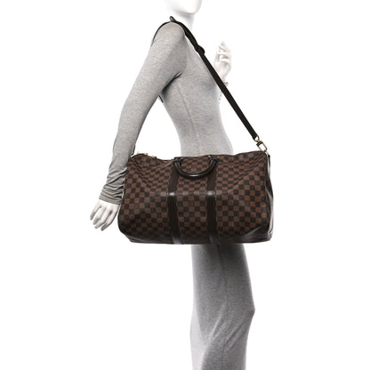 Louis Vuitton Damier Ebene Keepall Bandouliere 45 2 of 10