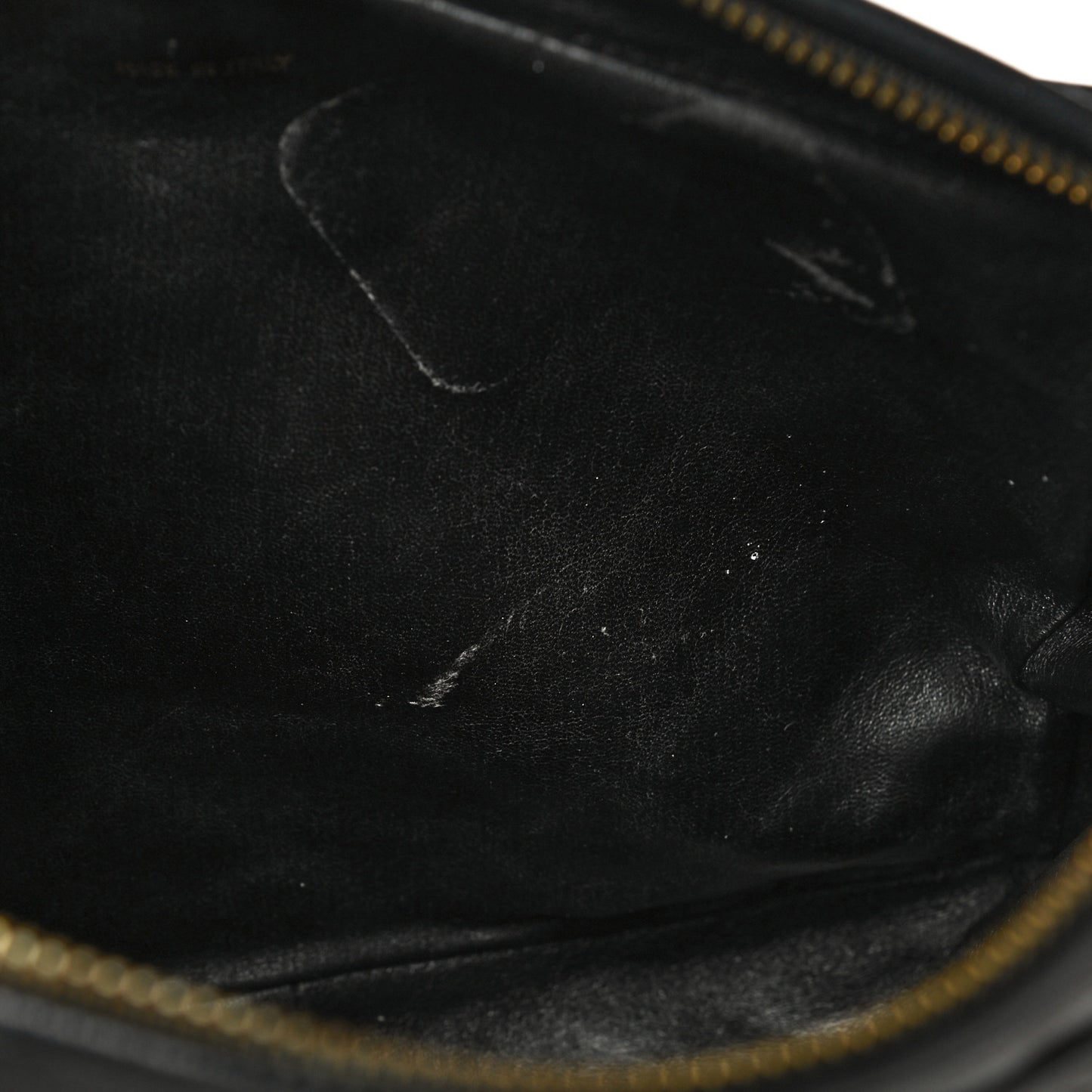 Lambskin Quilted CC Tassel Camera Case Black