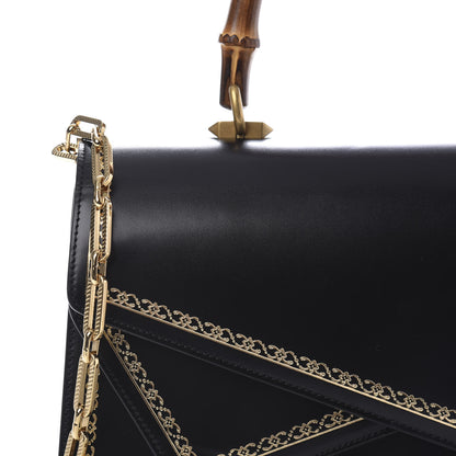 Gucci Smooth Calfskin Medium Ottilia Top Handle Bag Black 11 of 11