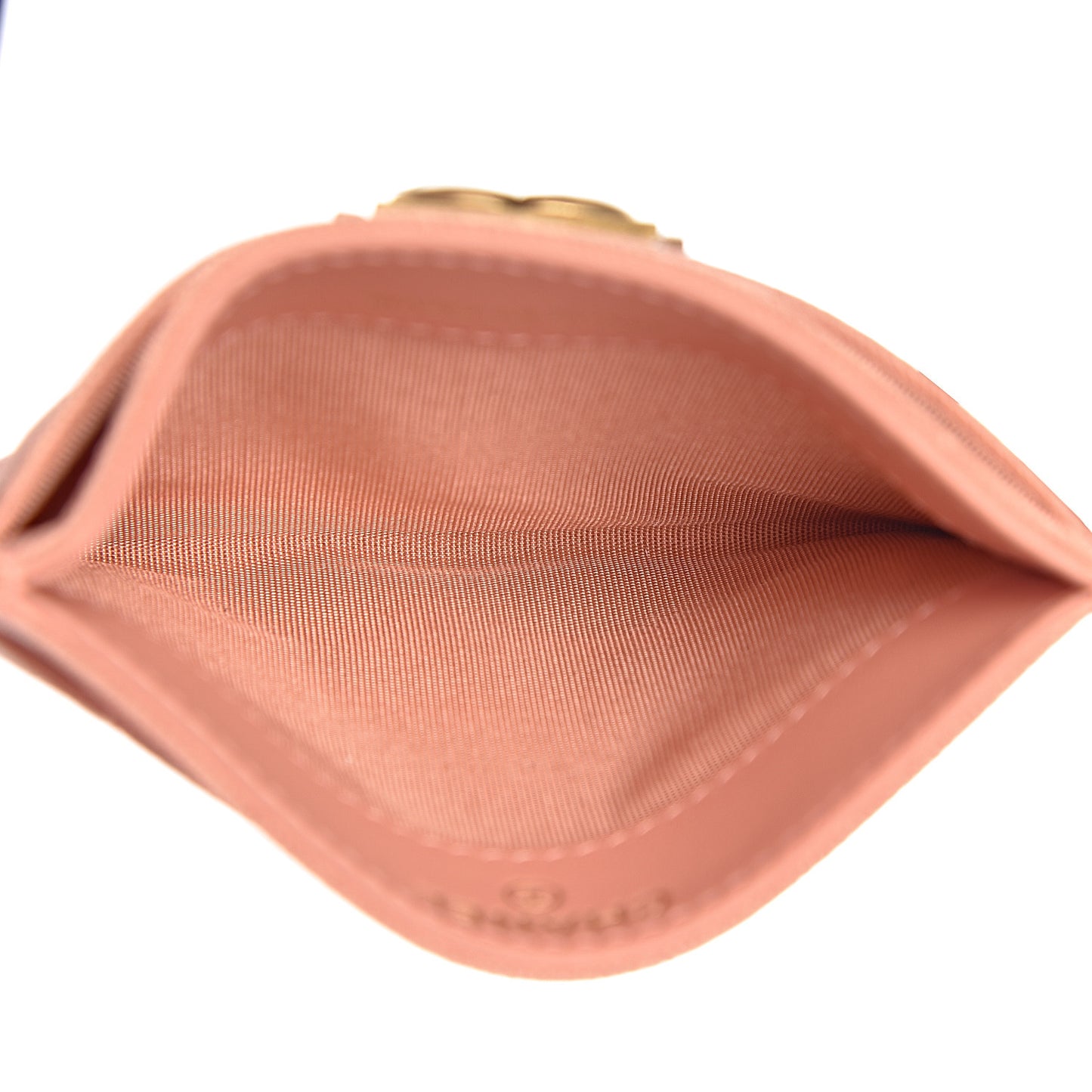 Caviar Quilted Boy Card Holder Light Pink