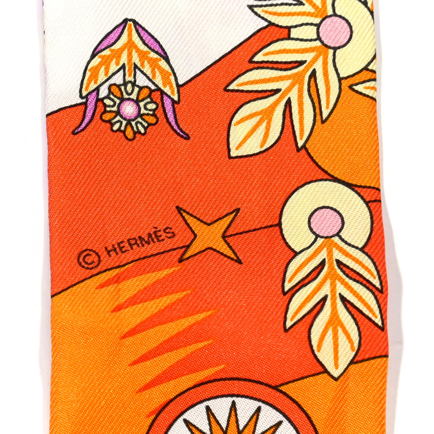 Hermes Silk La Source de Pegase Twilly 3 of 4