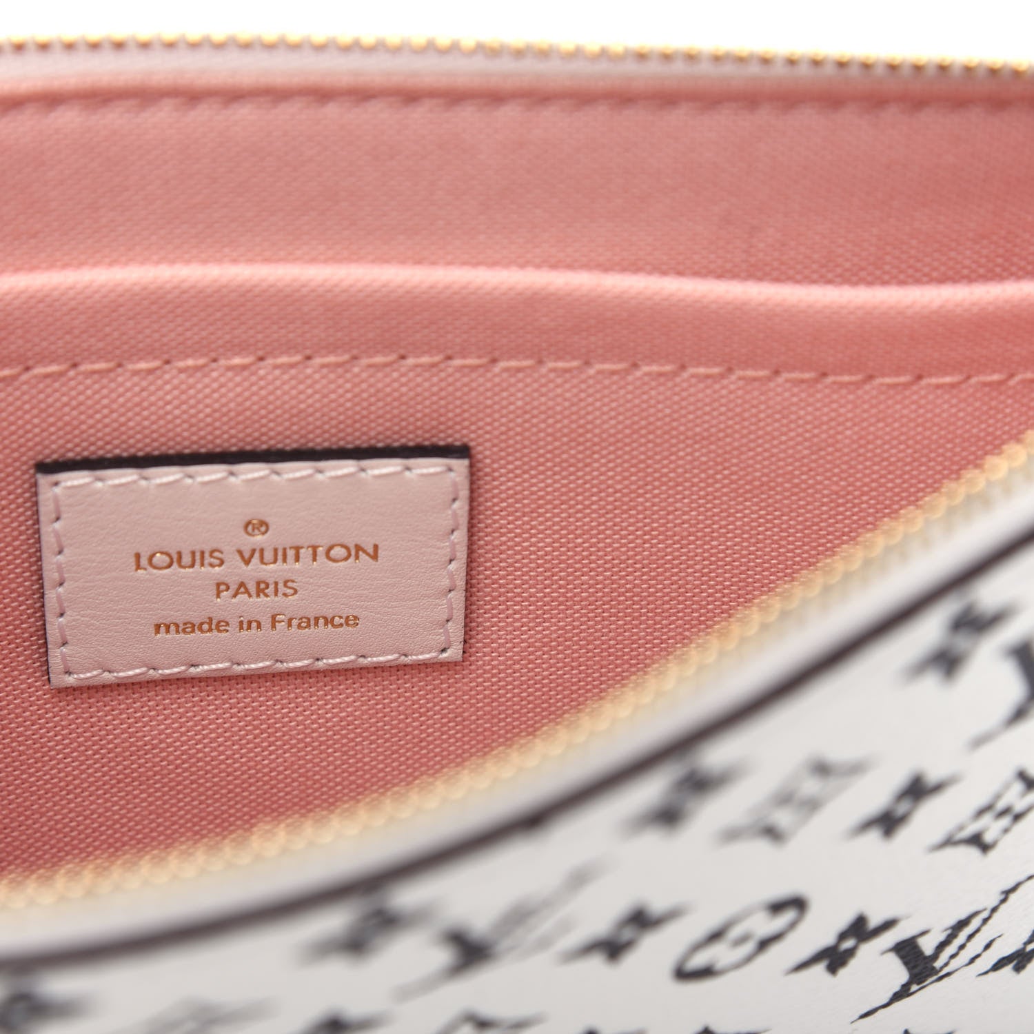 Louis Vuitton Monogram Giant Neverfull MM GM Pochette White 6 of 7