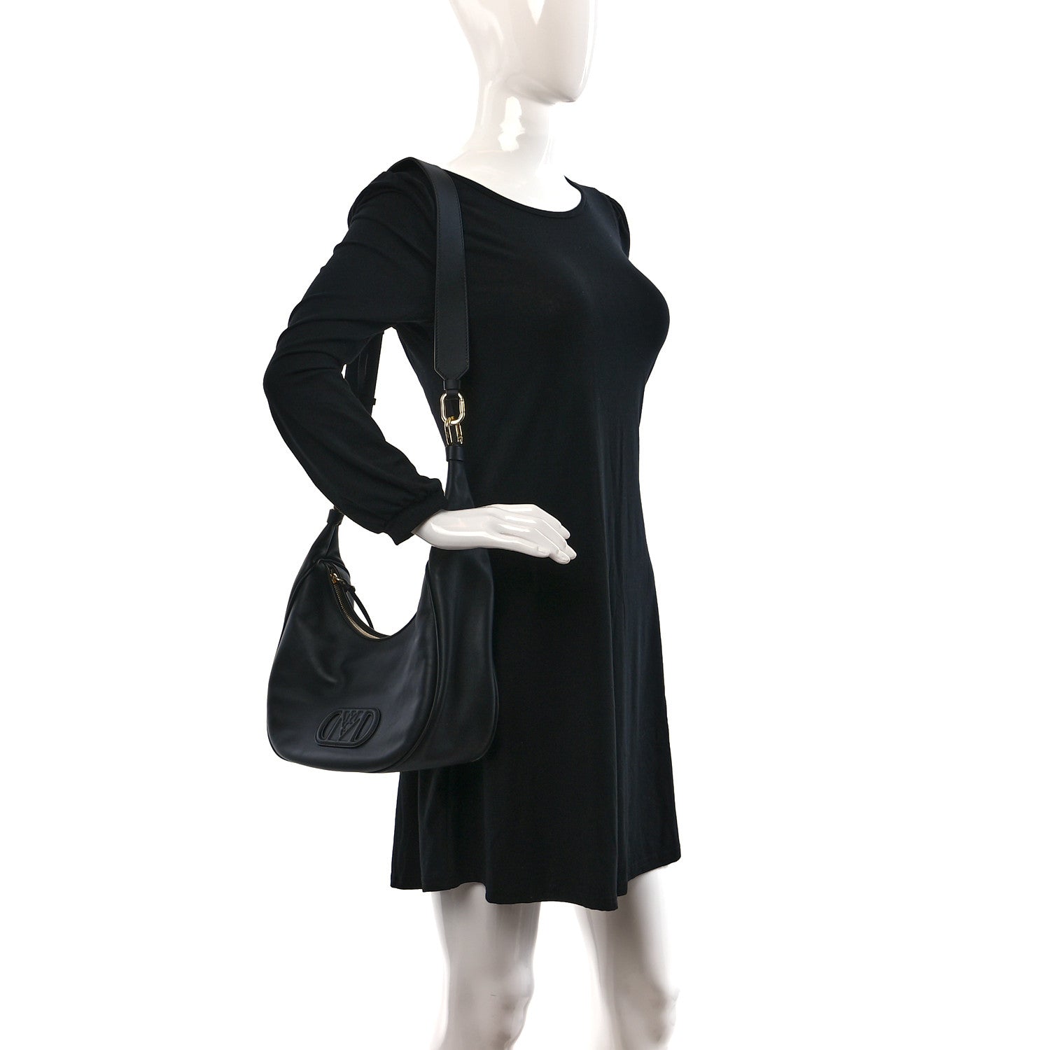 MCM Nappa Mode Travia Medium Hobo Black 2 of 9
