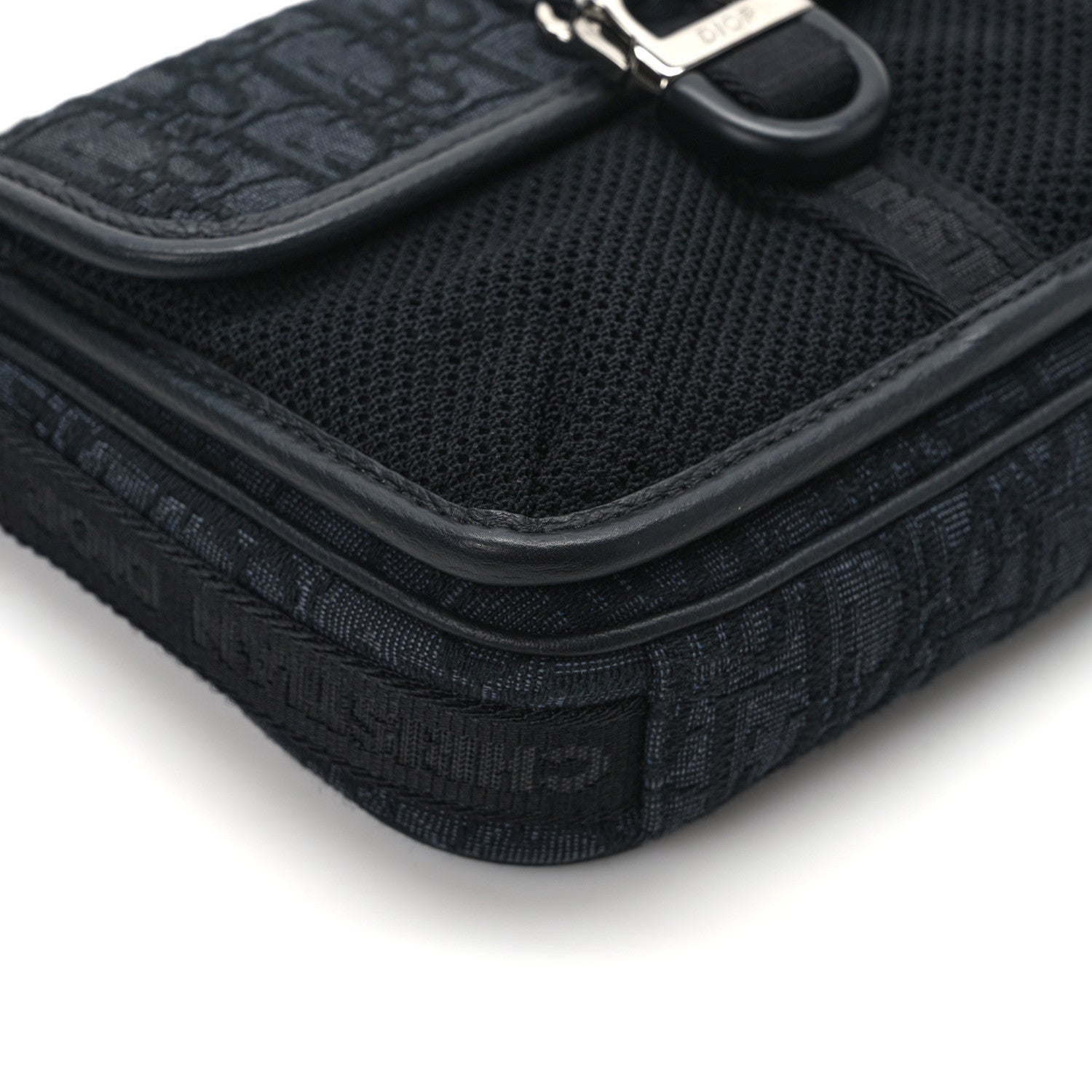 Christian Dior Oblique Jacquard Mini Dior 8 With Strap Black Multicolor 10 of 12