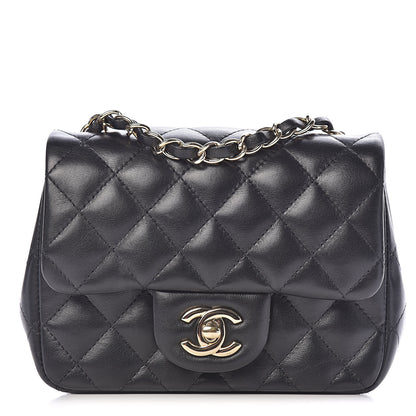 Chanel Lambskin Quilted Mini Square Flap Black 1 of 11