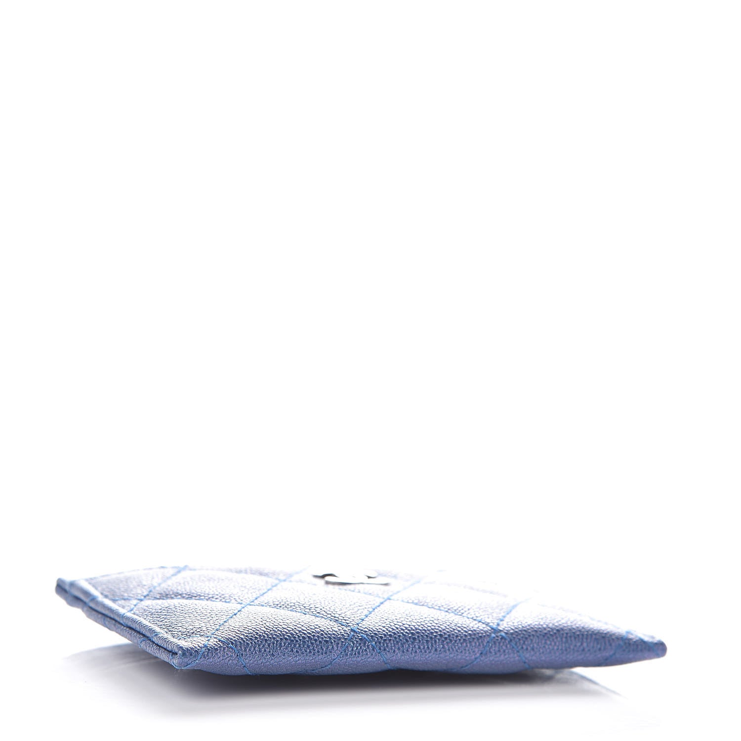 Chanel Iridescent Caviar Quilted Card Holder Blue Fonce 4 of 9