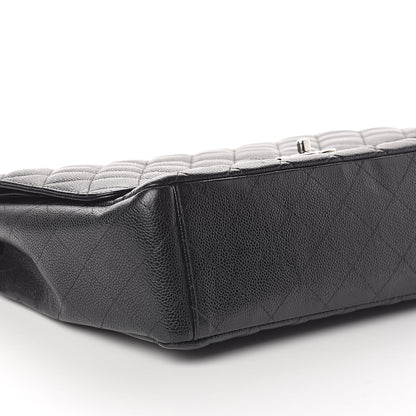 Chanel Caviar Quilted Maxi Double Flap Black 9 of 10
