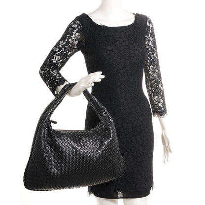 Bottega Veneta Nappa Intrecciato Large Veneta Hobo Nero Black 2 of 8