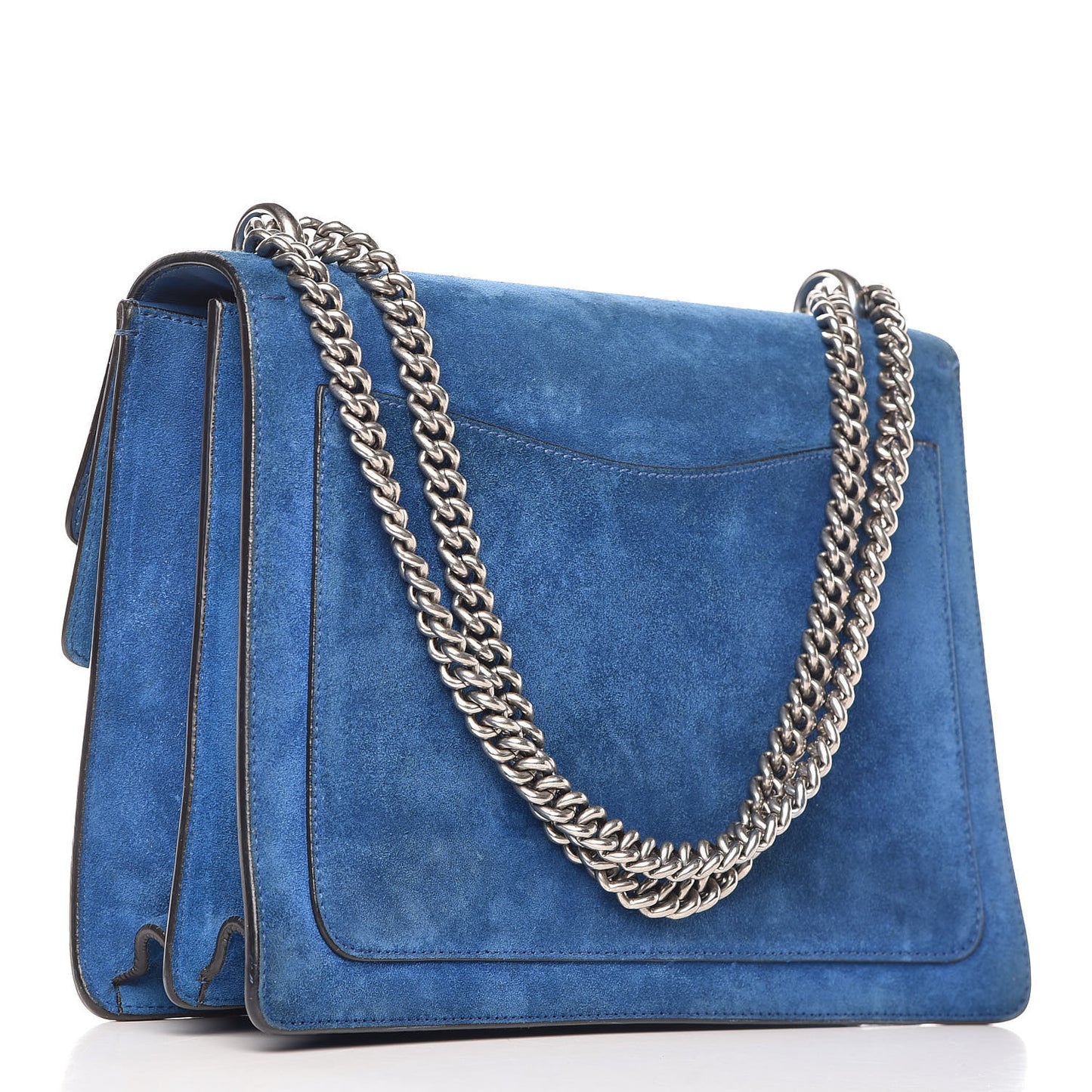 Suede Medium Dionysus Shoulder Bag Blue