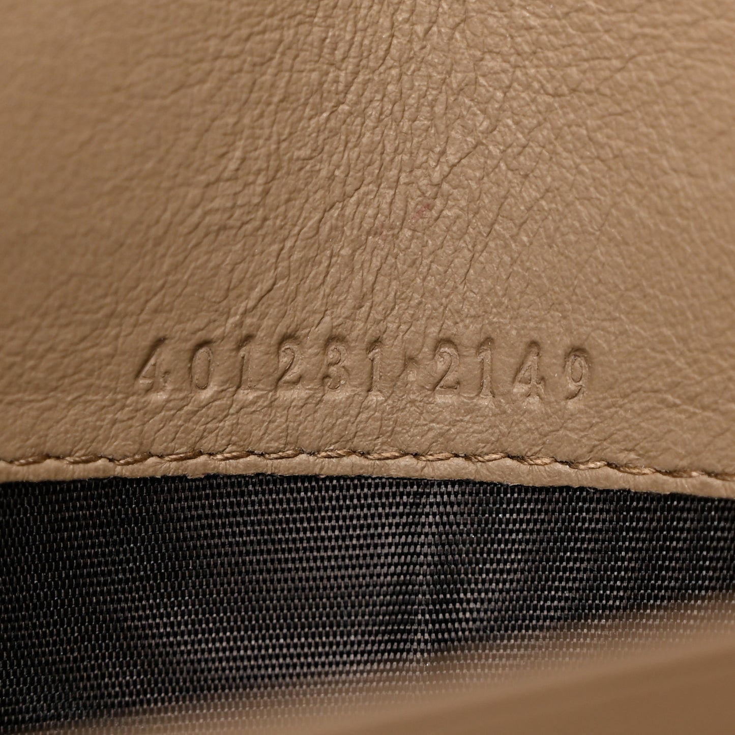 GG Supreme Monogram Mini Dionysus Chain Wallet Beige Taupe