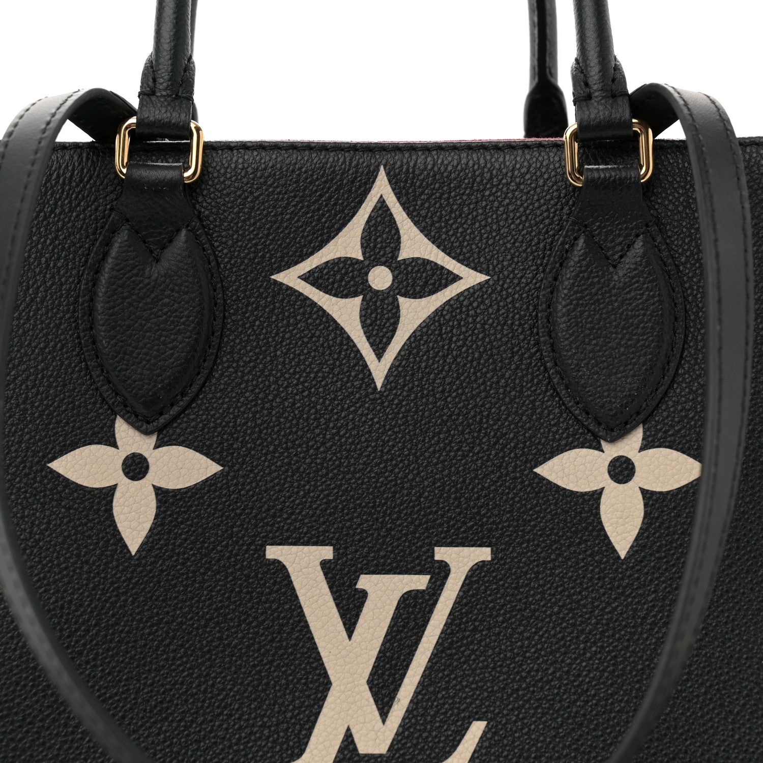 Louis Vuitton Empreinte Monogram Giant Onthego MM Black Beige 7 of 10