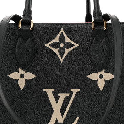 Louis Vuitton Empreinte Monogram Giant Onthego MM Black Beige 7 of 10