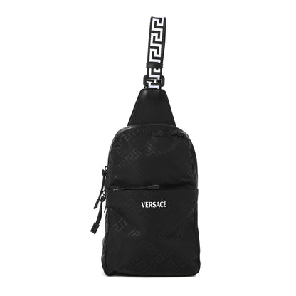 Versace Nylon Sling Bag Black 1 of 9