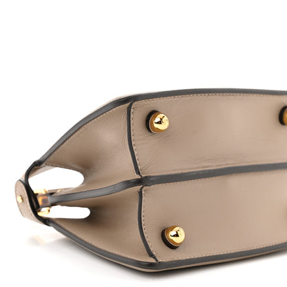 Fendi Shiny Nappa Plexiglass Petite Peekaboo I SEE U Satchel Tortora 9 of 10