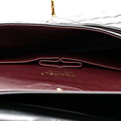 Chanel Lambskin Quilted Medium Double Flap Black 13 of 13