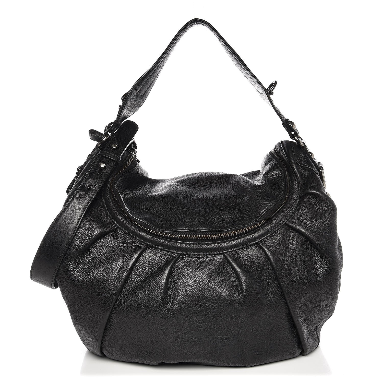 Gucci Guccissima Icon Bit Shoulder Bag Black 1 of 7