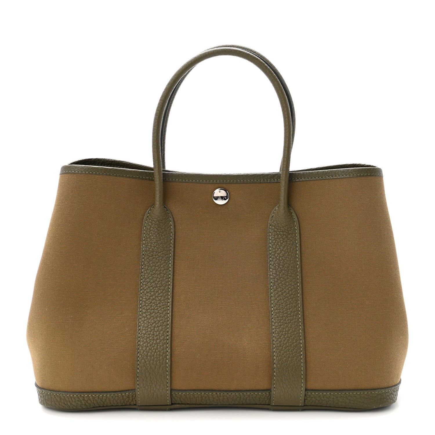 Hermes Toile Militaire Negonda Garden Party 30 TPM Vert Olive 1 of 10