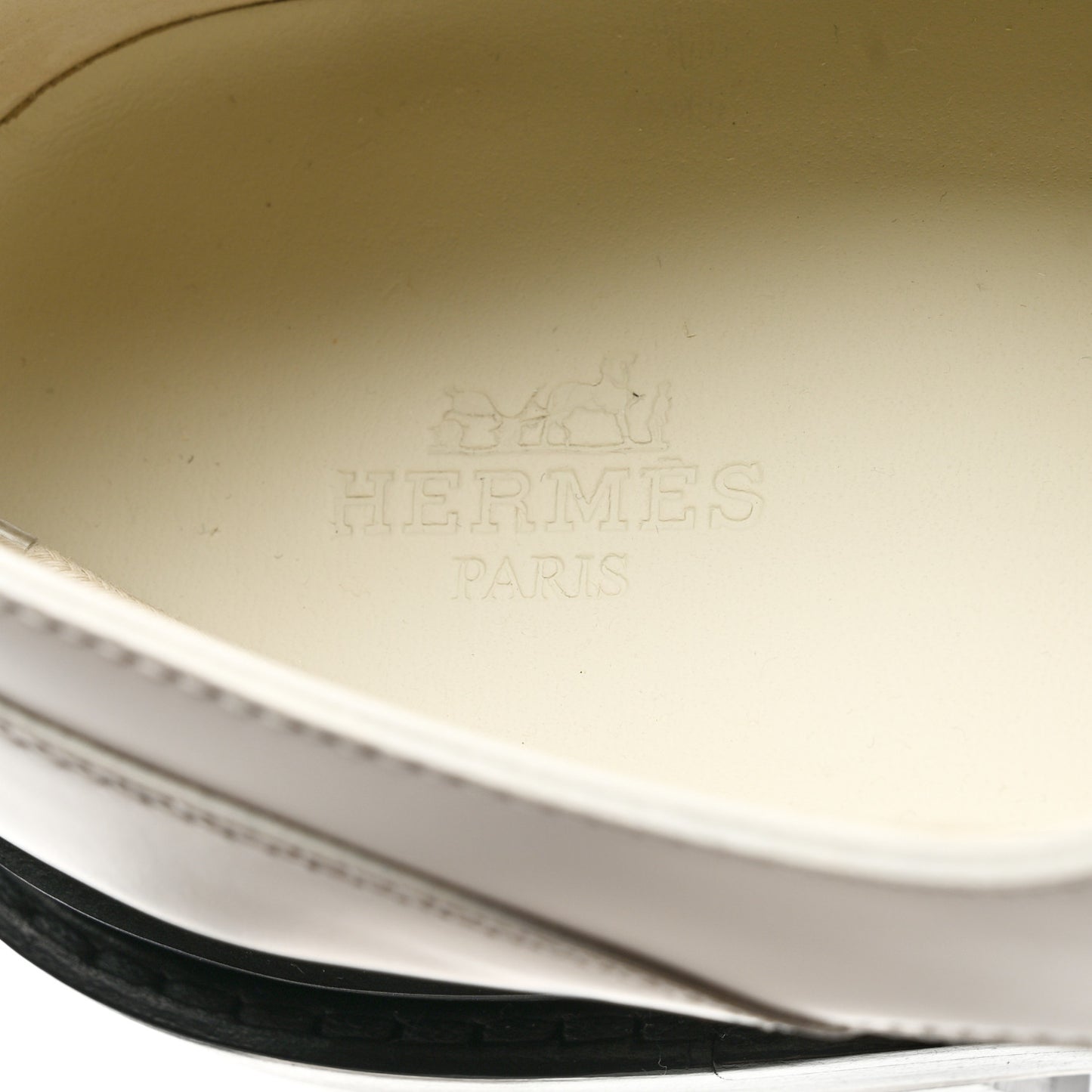 Glossed Calfskin First Derby 38.5 Beige Glaise
