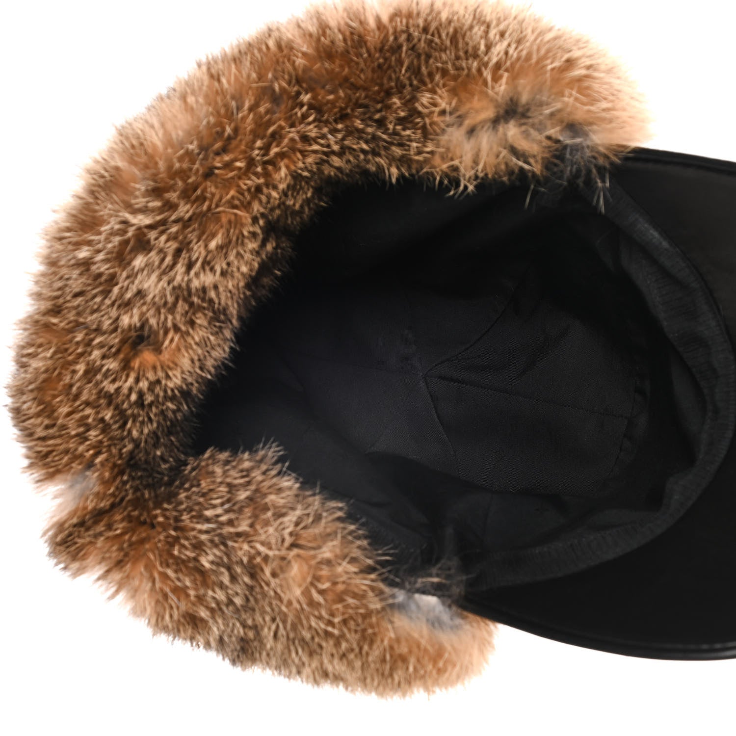 Louis Vuitton Nylon Rabbit Fur Wilderness Chapka Hat 59 Natural 7 of 10